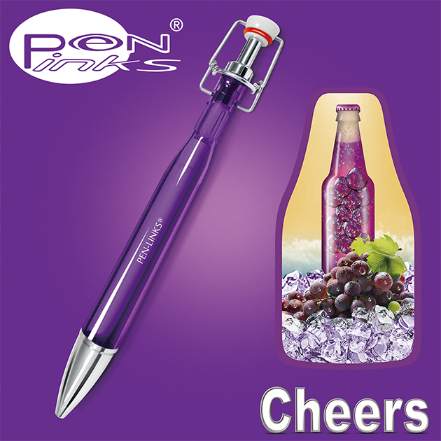 PEN-LINKS 乾杯Cheers 啤酒原子筆（含便條紙一組） 10