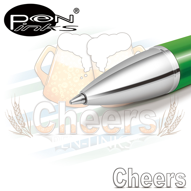 PEN-LINKS 乾杯Cheers 啤酒原子筆（含便條紙一組） 12