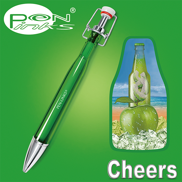 PEN-LINKS 乾杯Cheers 啤酒原子筆（含便條紙一組） 15