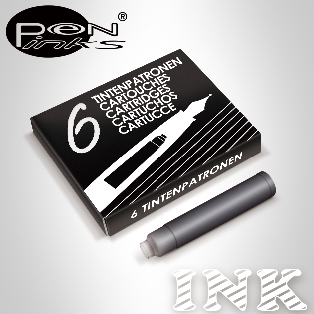 PEN-LINKS 歐規鋼筆專用  卡式墨水管(6支/組) 1