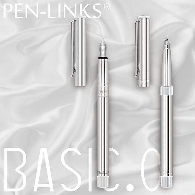 PEN-LINKS BASIC.O 貝斯可鋼筆+標準筆芯鋼珠筆(對筆) 1