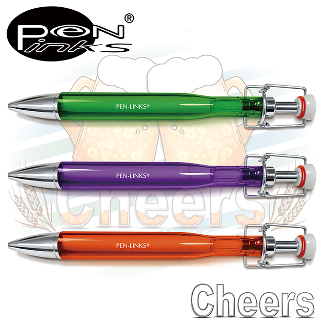 PEN-LINKS 乾杯Cheers 啤酒原子筆（含便條紙一組） 2