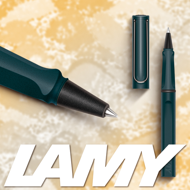 德國 LAMY SAFARI 狩獵者系列 2017 限量版森綠藍 鋼珠筆 3